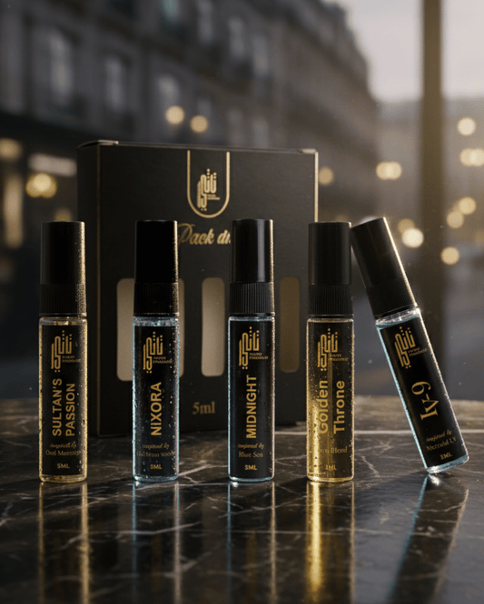 Pocket-sized 5 in 1 perfume pack