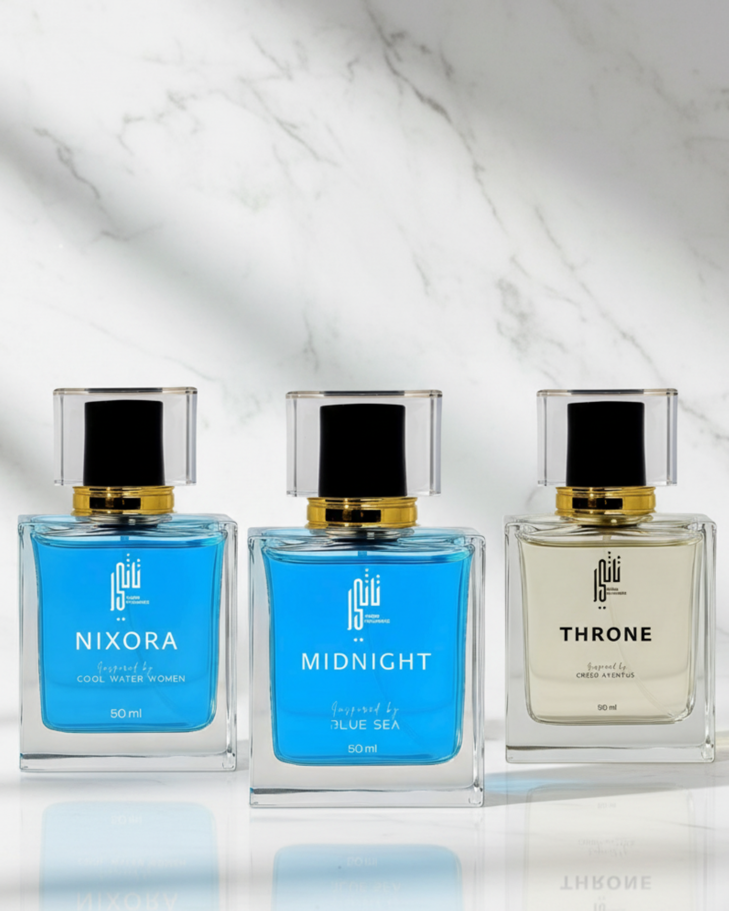 Premium Fragrance Trio: Nixora, Throne & Midnight | 700 save + Free Shipping